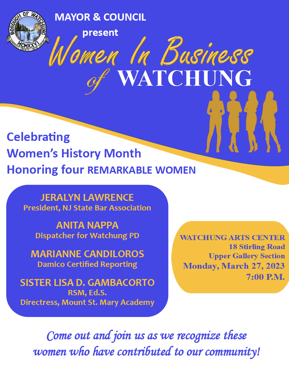 women in business event flyer