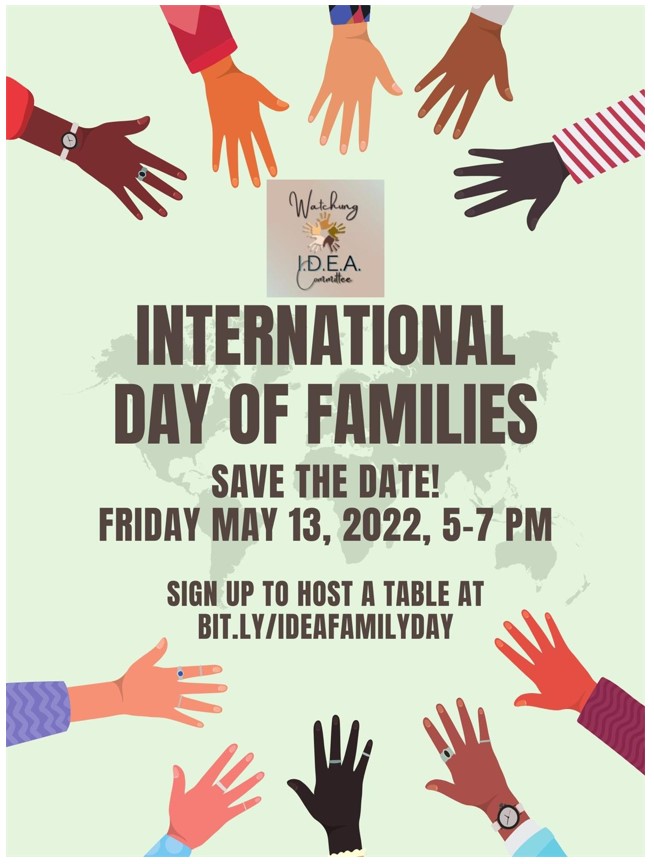 SAVE THE DATE DAY OF FAMILIES
