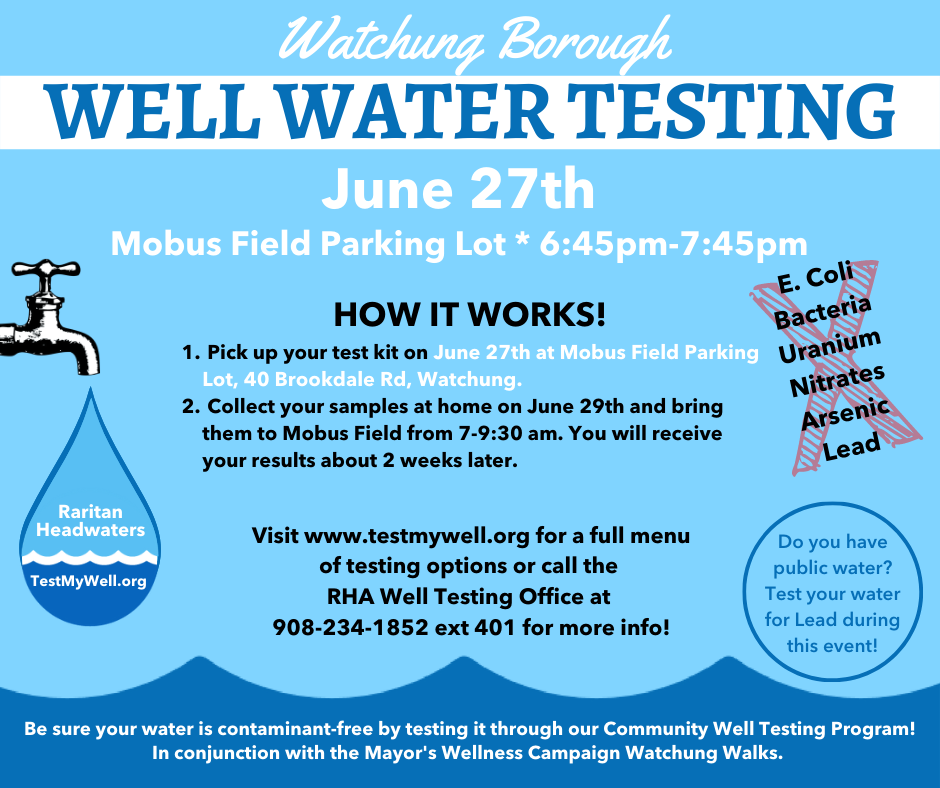 well water testing flyer