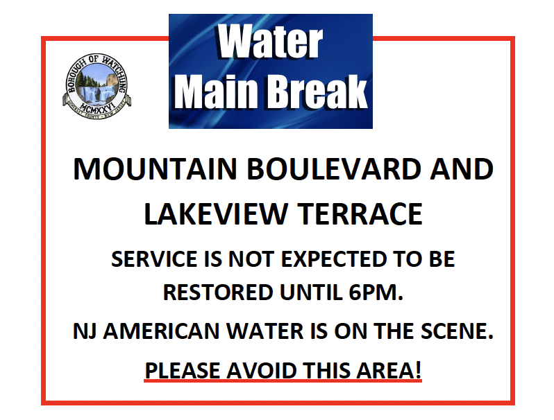 water main break notice