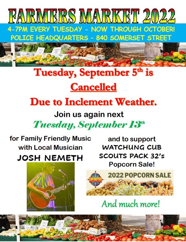 cancelled farmers market flyer