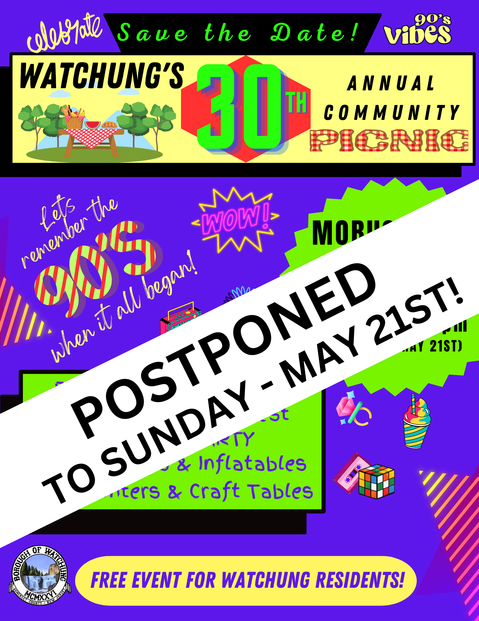 Click here for PDF for the Postponed Community Picnic