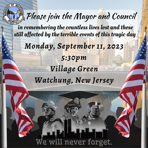 9 11 memorial ceremony flyer