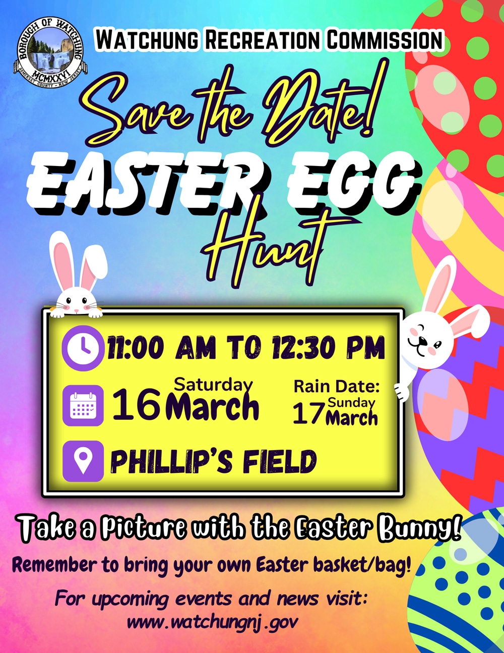 Easter Egg hunt flyer
