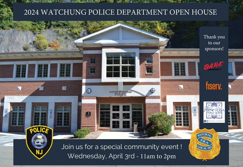 Watchung Police Department Open House Event Flyer