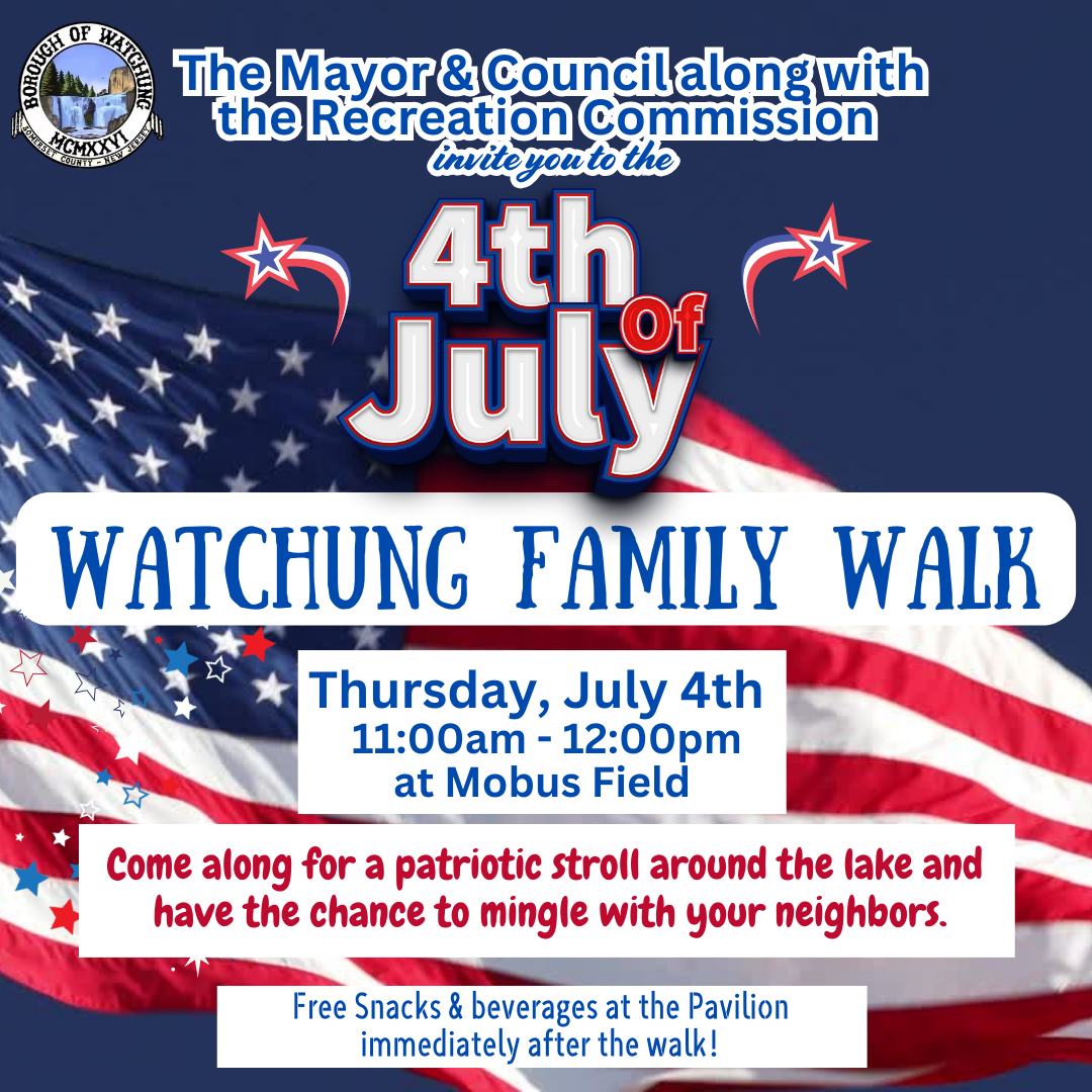 4th of July Family walk flyer. Click to open an OCR scanned PDF version.